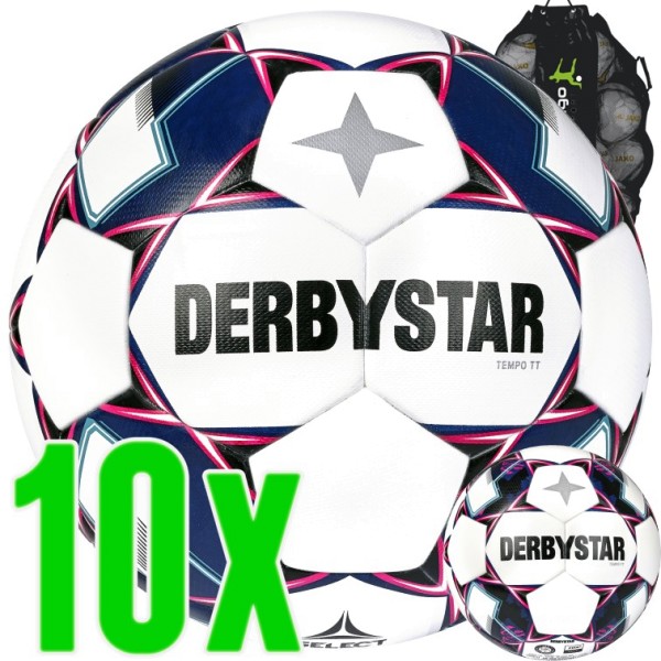 10er Ballpaket Derbystar TEMPO TT Fußball