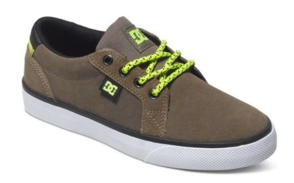 DC Shoes Youth Council taupe/neon Kinder Sneaker Skaterschuh Boys NEU