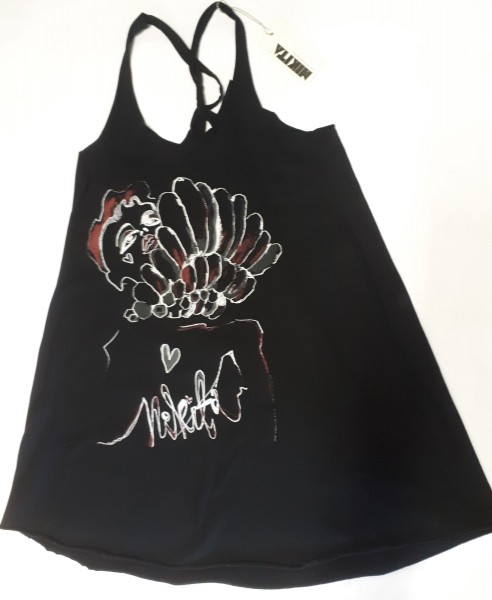 NIKITA Azure Dress Tank Top für Damen in schwarz mit Druck NEU
