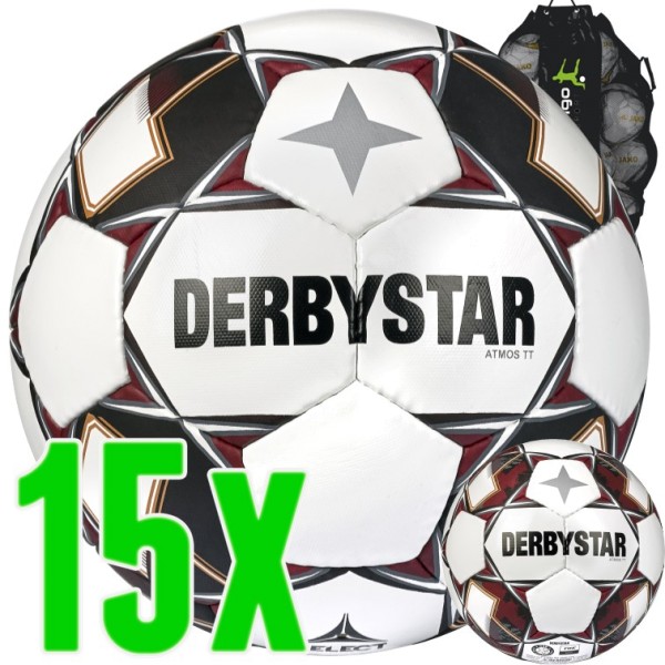 15er Ballpaket Derbystar Atmos TT Fußball Trainingsball