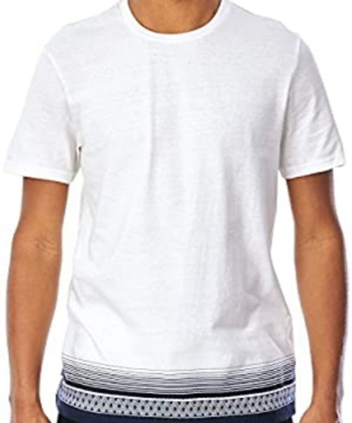 Element T-Shirt Harrison naturweiß mit Bordürendruck Herren