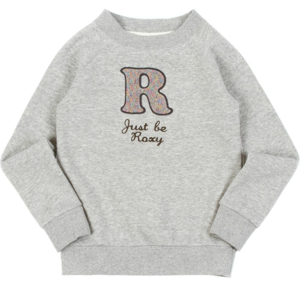 ROXY If I Knew Sweatshirt mit Applikation Kinder Girls Mädchen NEU