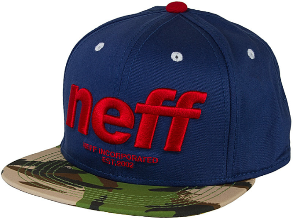 NEFF Hardr Snapback Cap navy/floral/camouflage Herren NEU