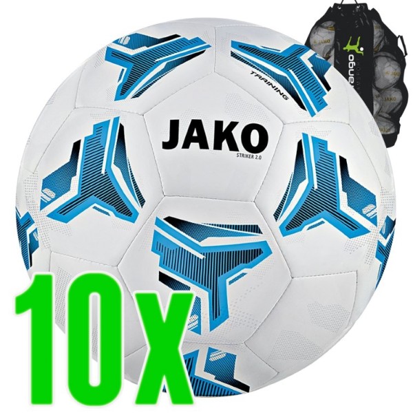 10er Fußball Ballpaket Jako Trainingsball Striker MG 2.0