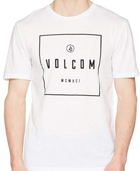 VOLCOM T-Shirt SCRIBE weiß mit Druck Herren NEU