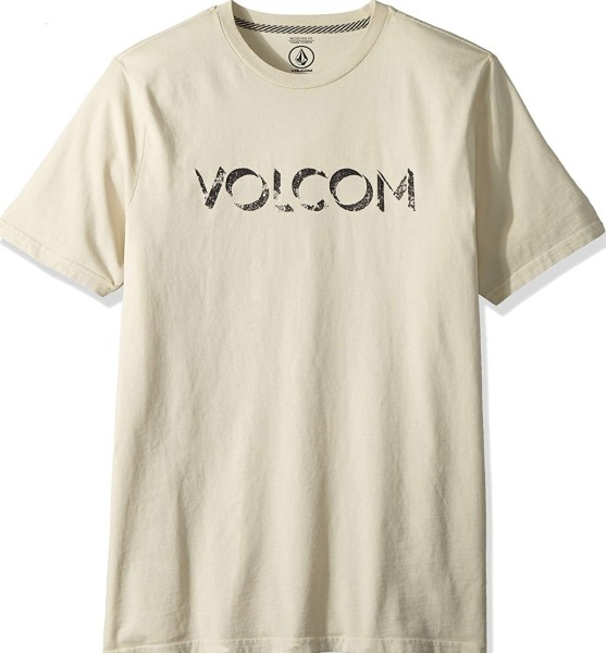 VOLCOM T-Shirt SHADOW BLOCK naturweiß/beige mit Druck Herren NEU