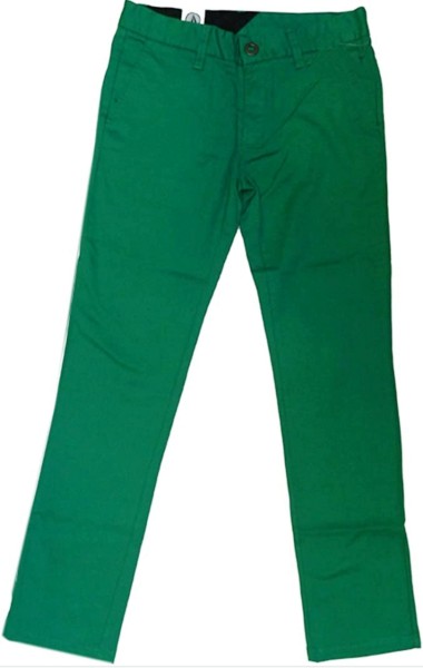 VOLCOM Kinderhose Youth 2x4 Chino Pant scrubs green Kids Boys Kinder NEU