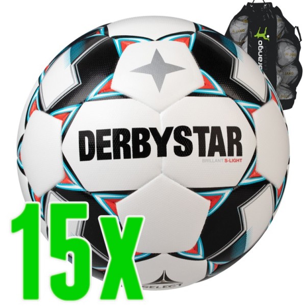15er Ballpaket Derbystar Brillant S-Light DB Fußball