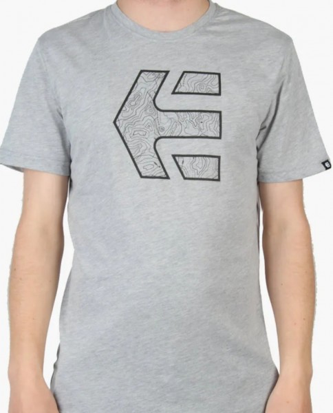 ETNIES Icon Topo TEE Men T- Shirt grau mit Print Herren NEU