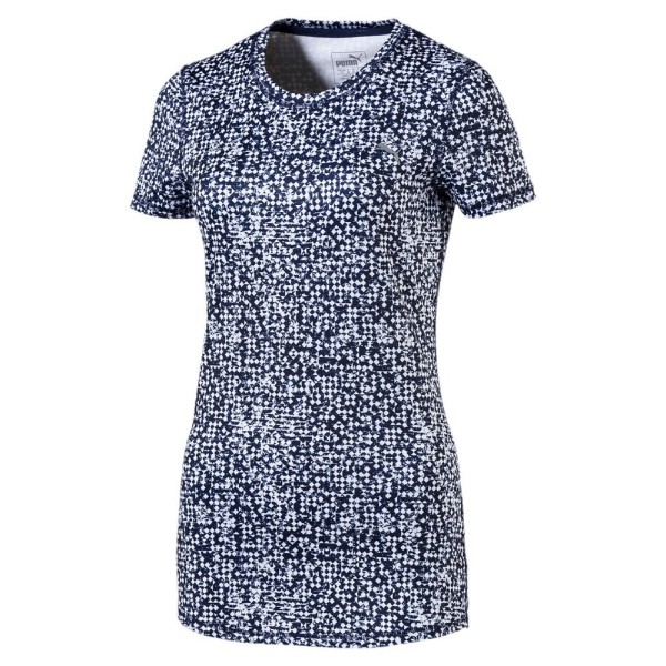 Puma Essential Tee - graphic t-shirt Damen blau weiss