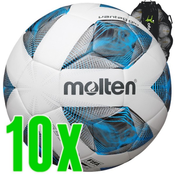 10er Ballpaket Molten Fußball Top Trainingsball 3555-K