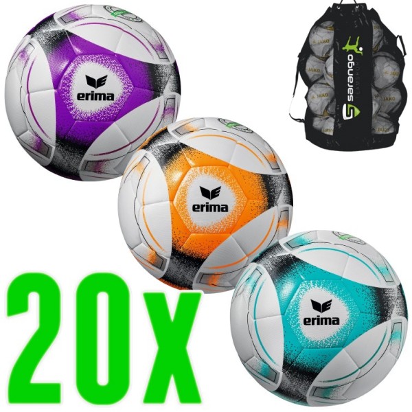 20er Ballpaket Erima Hybrid Lite 290 Kinder Fussball