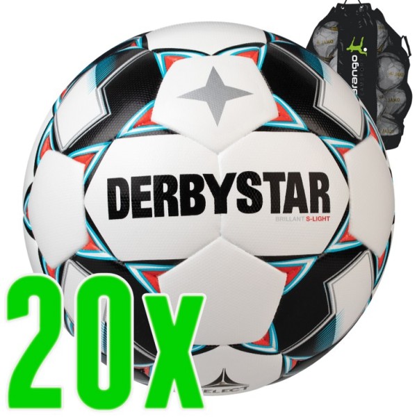 20er Ballpaket Derbystar Brillant S-Light DB Fußball
