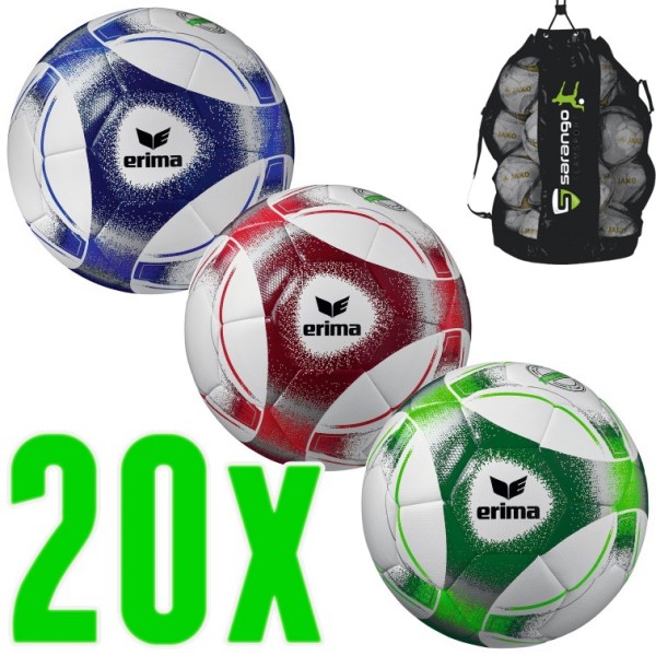 20er Ballpaket Erima Hybrid Fussball Training 2.0