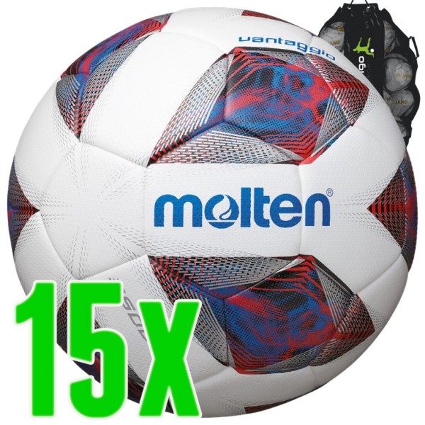 15er Ballpaket Molten Fußball Top Trainingsball 3600-R