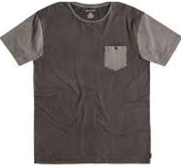 QUIKSILVER T-Shirt ACID BLOCKED Herren anthrazit/grau Vintagestyle NEU
