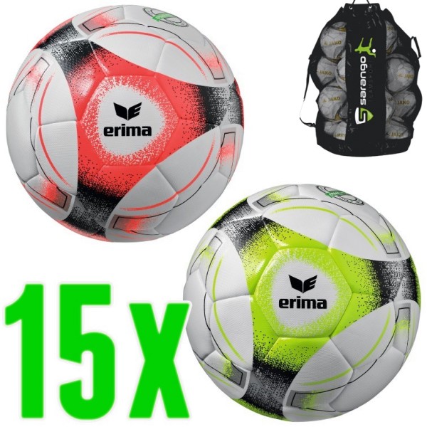 15er Ballpaket Erima Hybrid Lite 350 Kinder Fussball