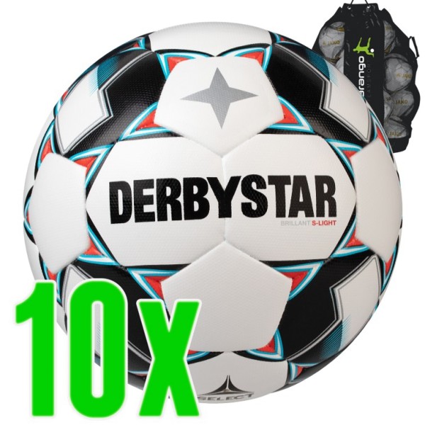 10er Ballpaket Derbystar Brillant S-Light DB Fußball