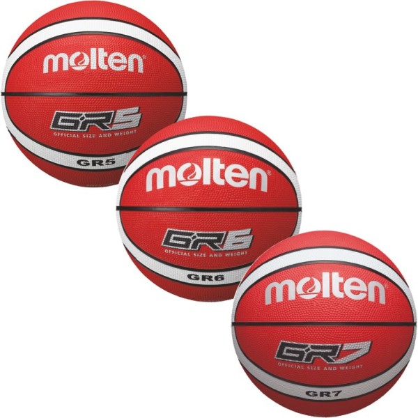 Molten Basketball Trainingsball rot weiß