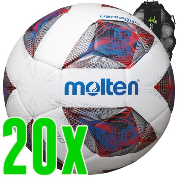 20er Ballpaket Molten Fußball Top Trainingsball 3600-R