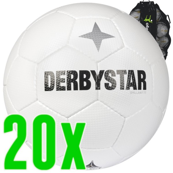 20er Ballpaket Derbystar Brillant TT Classic Trainingsfußball
