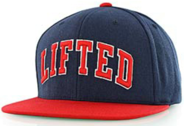 LRG Lifted Hat Snapback Cap navy/red NEU