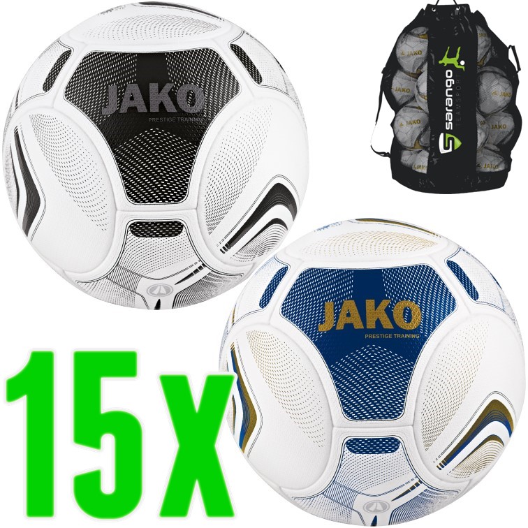 JAKO Prestige Spielball Fußball Trainingsball weiß/schwarz/rot Gr 5 2344 